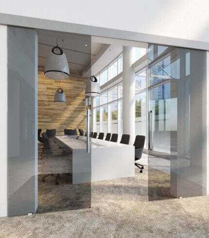 Drzwi szklane przesuwne