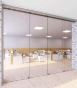 Drzwi składane szklane