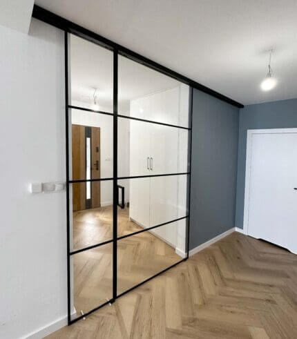 Drzwi szklane do wiatrołapu