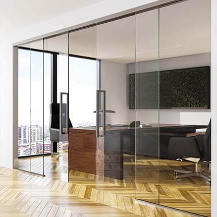 Drzwi szklane przesuwne