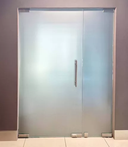 Drzwi dwuskrzydłowe matowe