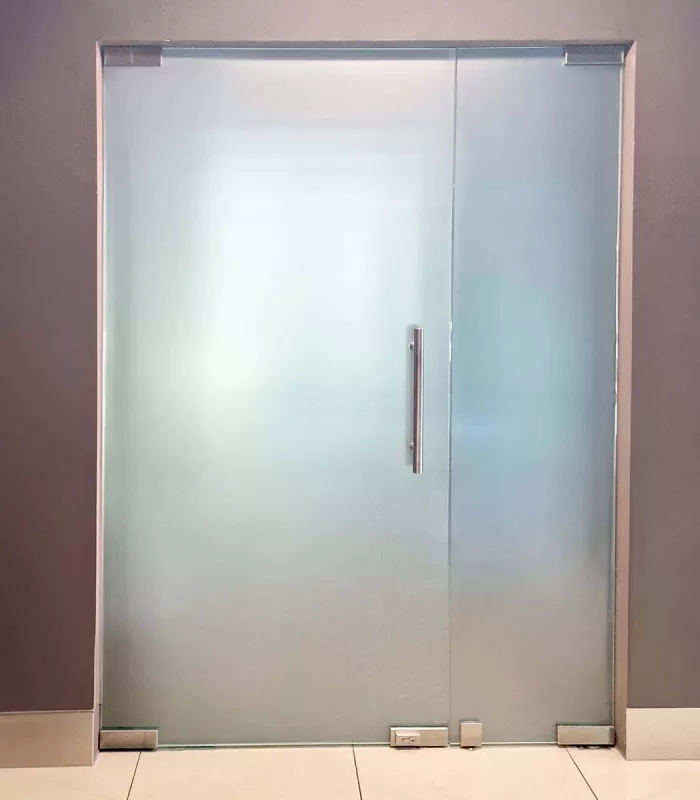 Drzwi dwuskrzydłowe matowe