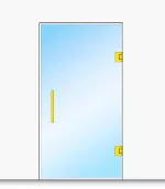 drzwi szklane złote