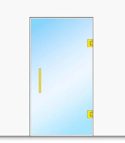 drzwi szklane złote