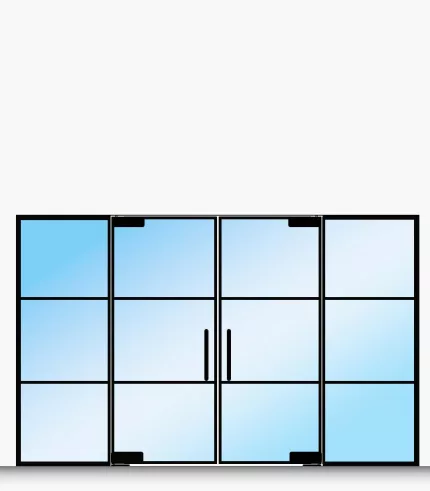 drzwi szklane podwójne