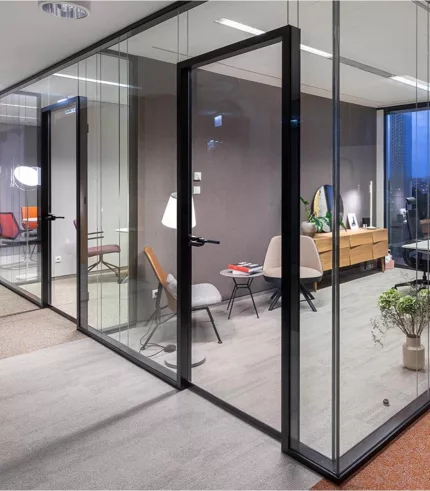 ściany szklane akustyczne dźwiękoszczelne